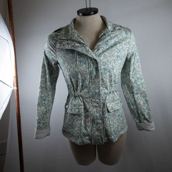 Eden Society Spring Floral Jacket Stitch Fix Drawstring - Picture 3 of 4